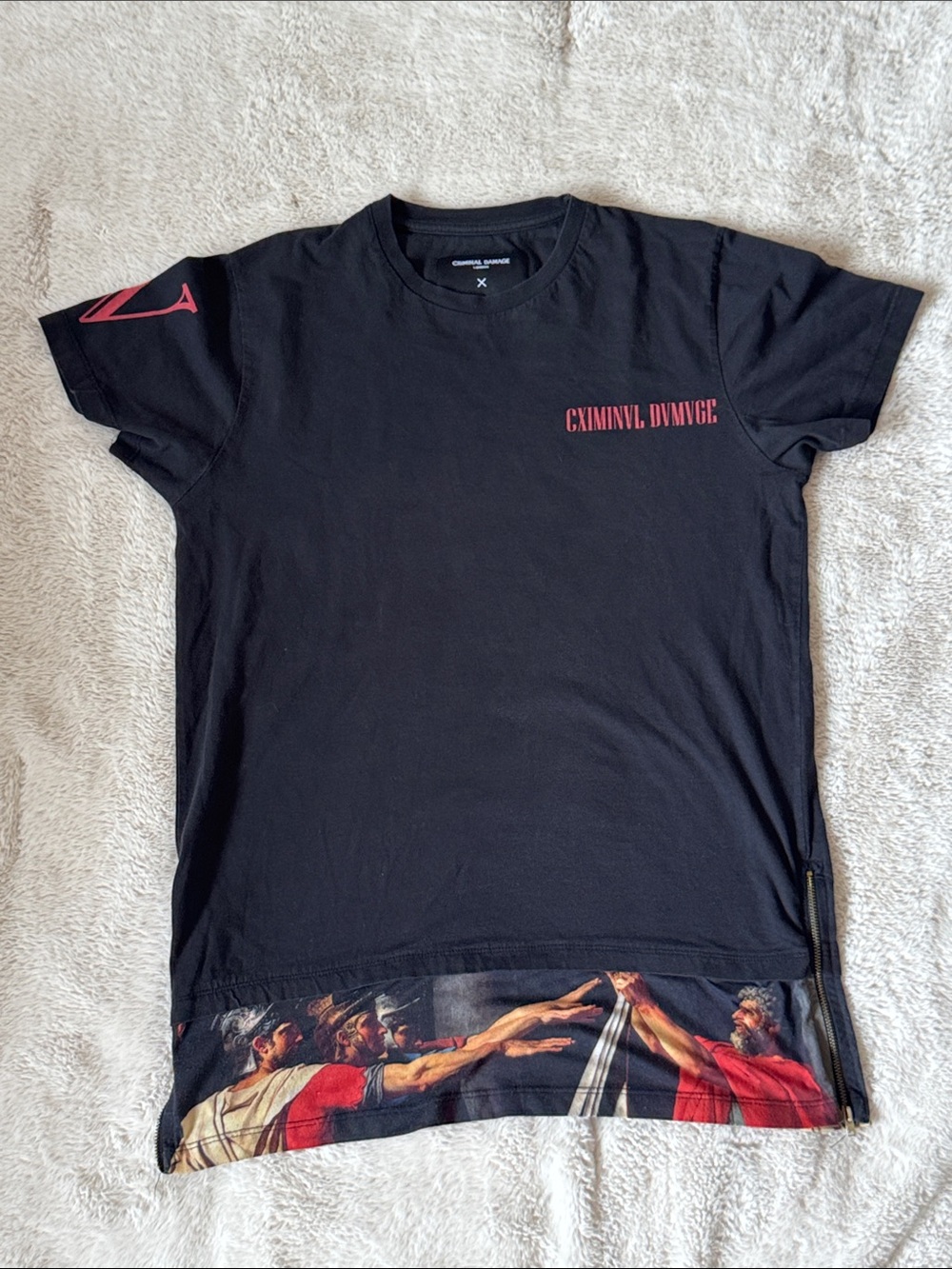 Criminal Damage T-Shirt Black Size M